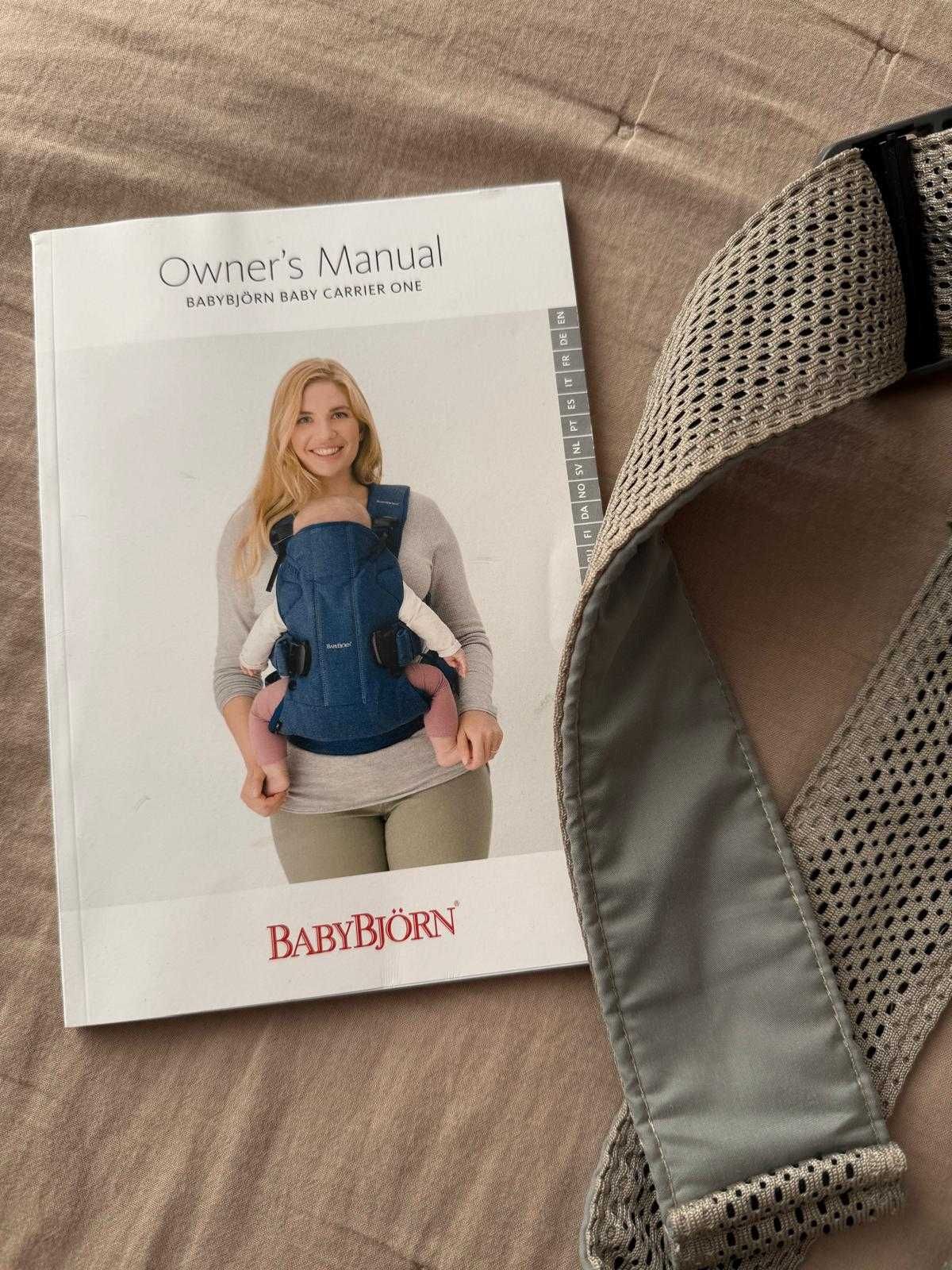 Nosidełko nosidło BABYBJORN ONE AIR 3D MESH beżowe, stan idealny