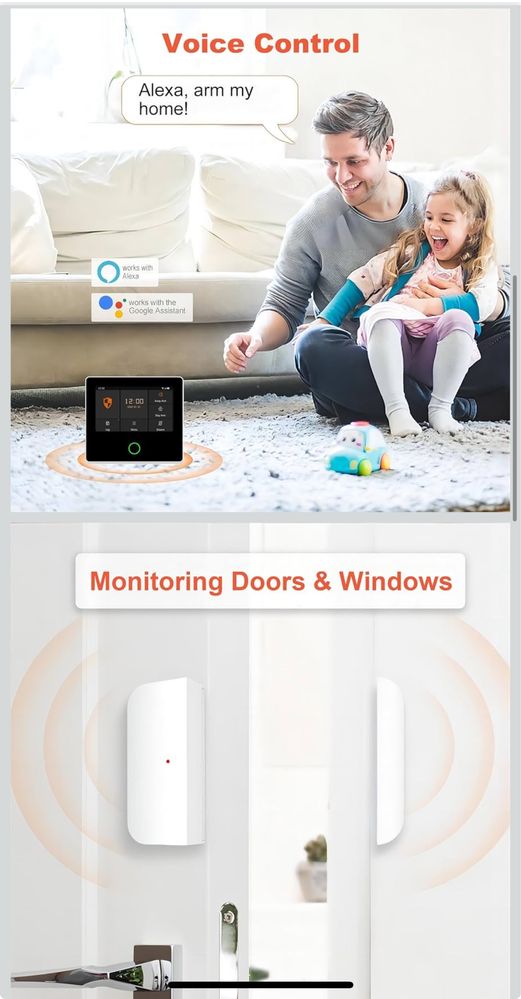 Tuya Smart WiFi 4G Alarm System, 10-częściowy zestaw