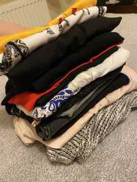 Zestaw 14 sztuk Paka ubrań roz S H&M, Bershka, Cropp, House, Sinsay