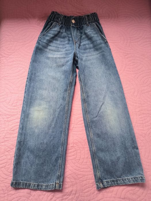 Spodnie dziewczęce H&M rozm.134 2 pary