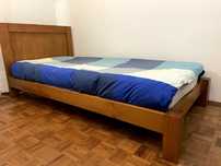 Cama 190x90 pinho maciço