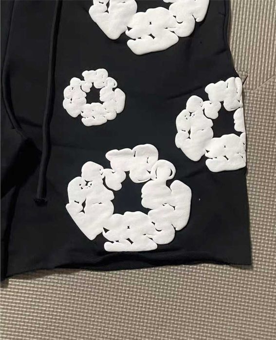 Denim Tears The Cotton Wreath Black Shorts (Szorty)