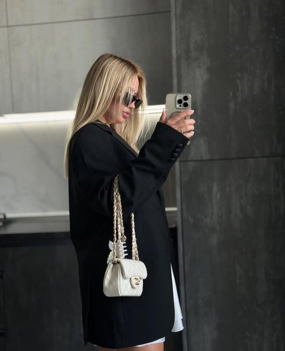 оверсайз піджак жакет пиджак блайзер чорний 50 розмір батал