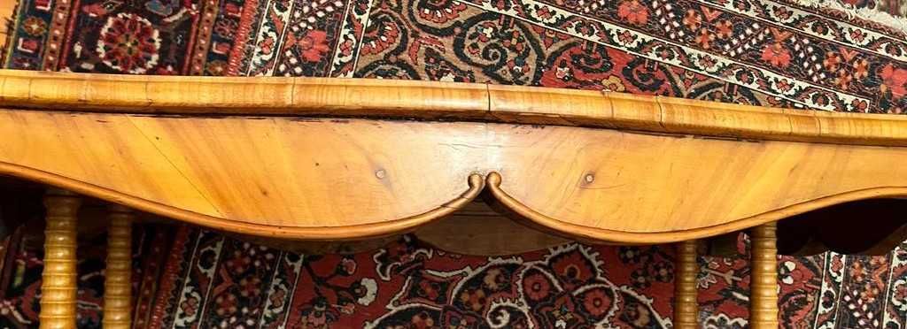 stół czereśniowy, biurko, biedermeier, początek XIX w.