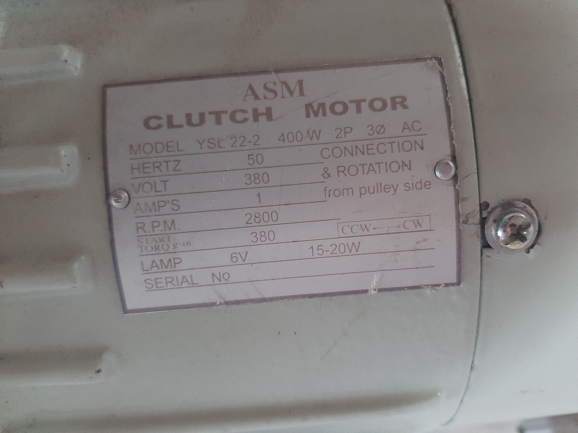 Мотор для промислової швейної машинки Clutch Motor промышленной машины