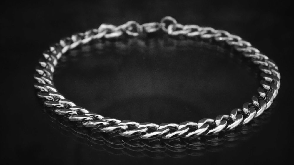 Pulseira masculina aço cirúrgico homem