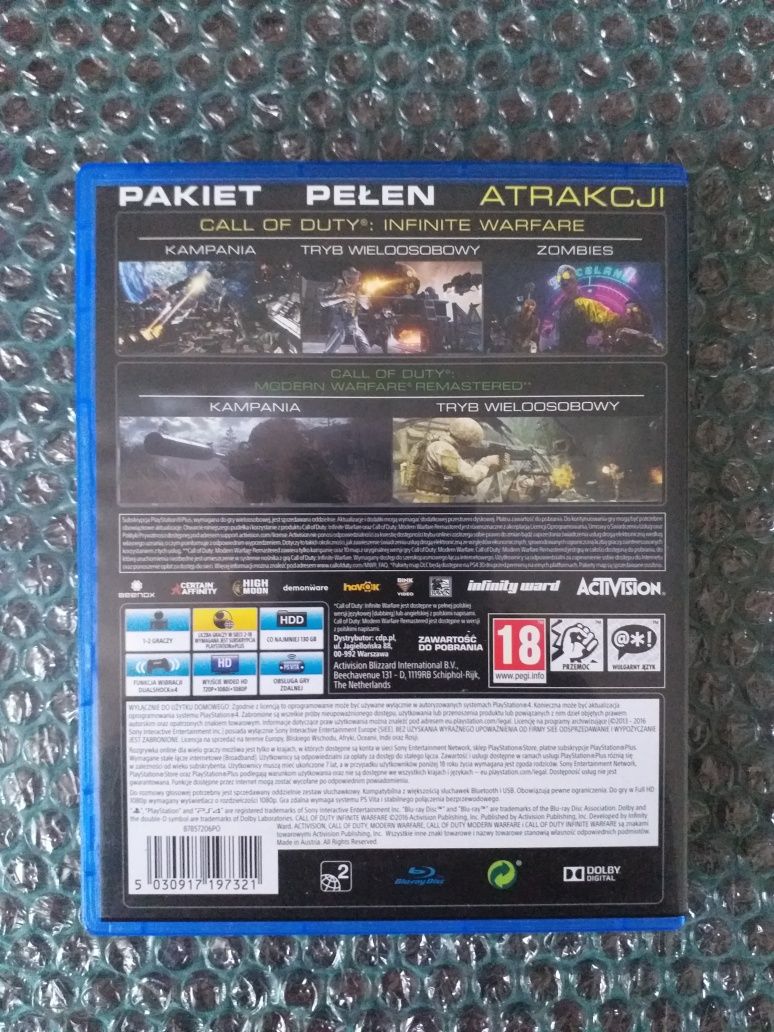 Call of Duty Infinite Warfare PL PS4 po polsku dubbing