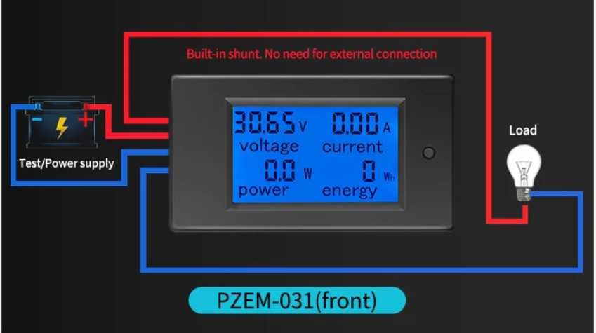 PZEM-031 DC | Цифровий вимірювач постійного струму (DC) | Майже новий