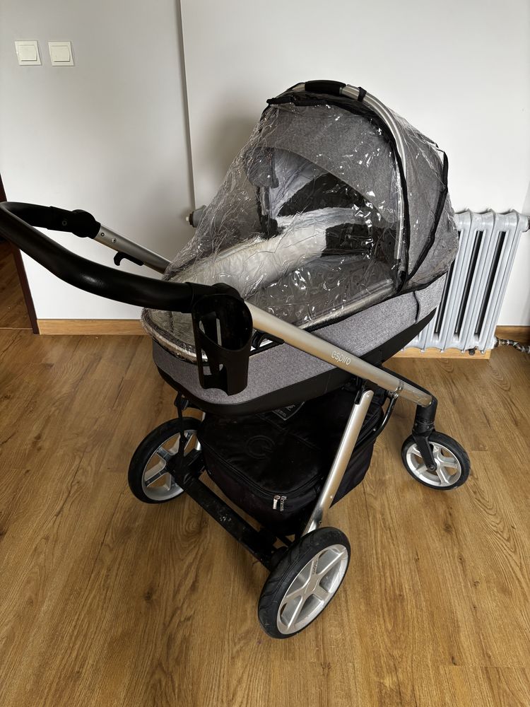 Wózek 2w1 Espiro Next plus fotelik z baza i adptery Cybex
