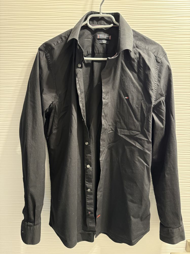 Tommy Hilfiger koszula czarna rozm 40 kołnierzyk 15 2/4