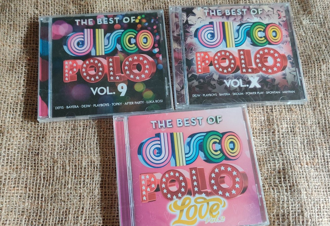 Trzy płyty CD Disco Polo