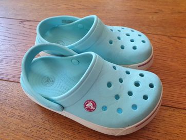 seledynowe crocs 1 32/33.