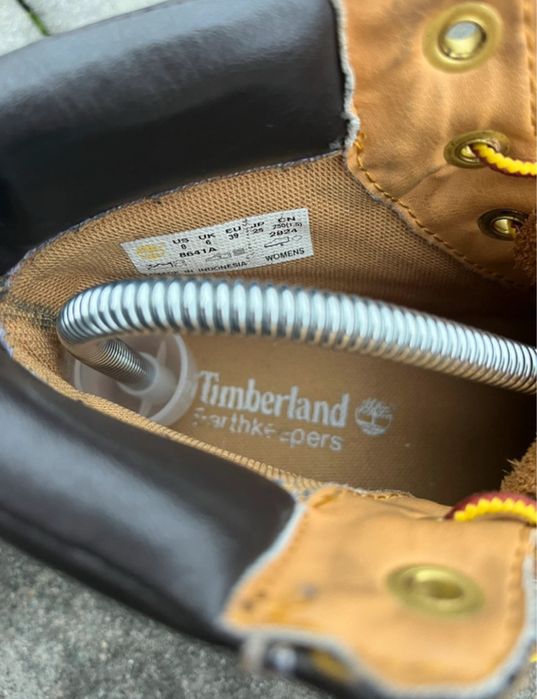 Tumberland r. 39 musztardowe buty trapery damskie