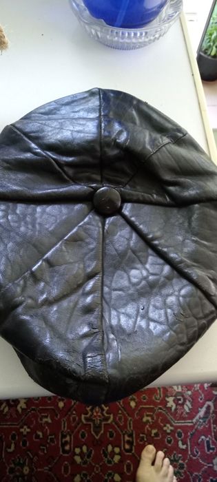 Кепка кожанная натуральная