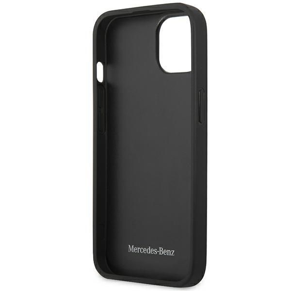 Etui Skórzane Mercedes Benz do iPhone 13/14/15 6.1" Czarny