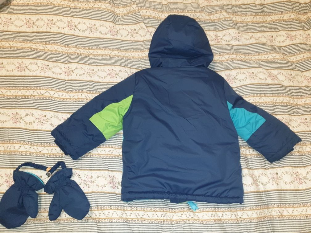 Kurtka zimowa 86/92 Coccodrillo jak nowa + rękawiczki