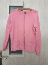 Różowy sweterek na guziki Zara