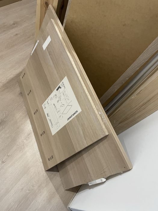 Ikea PAX 100x58 cm półka dąb bejcowany na biało nowa