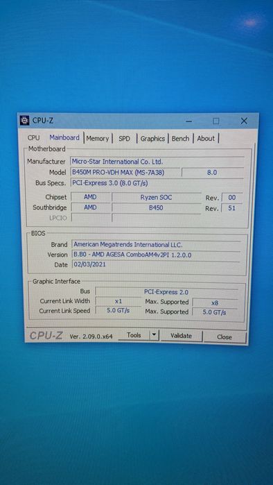 Ryzen 5600, msi b450 pro vdh-max, 32gb RAM 3600mhz комплект