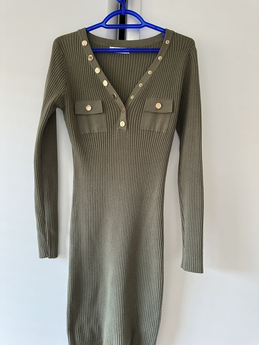 Sukienka dzianinowa S kokor khak