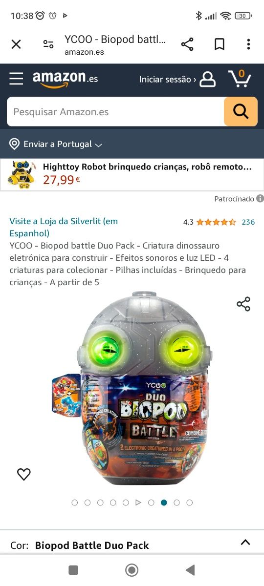 Silverlit YCOO Duo Robots Dinossauro Cyber Punk