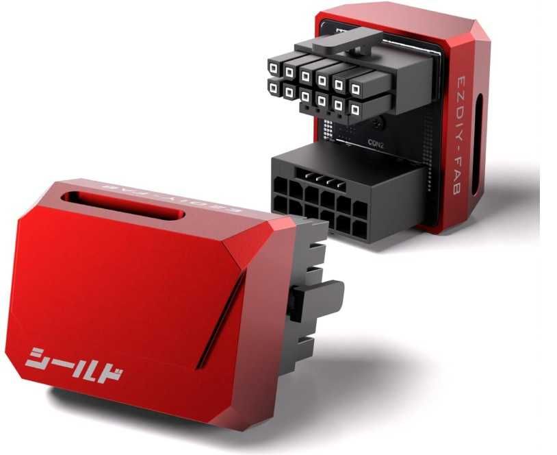 Złącze zasilania GPU do kart graficznych 600W 12+4 Pin EZDIY-FAB
