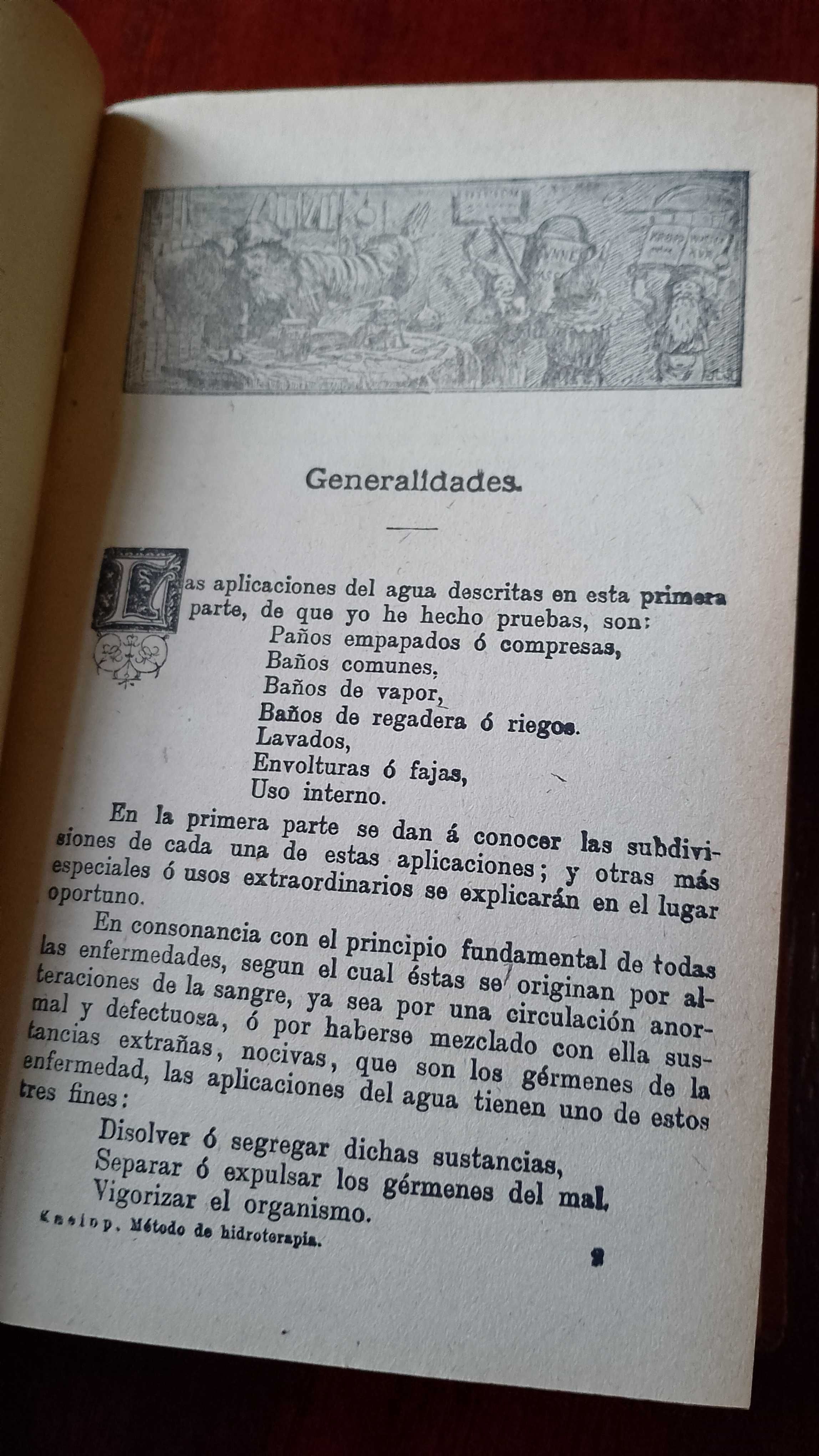 Método de Hidroterapia 1920 Monseñor Sebastian Kneipp