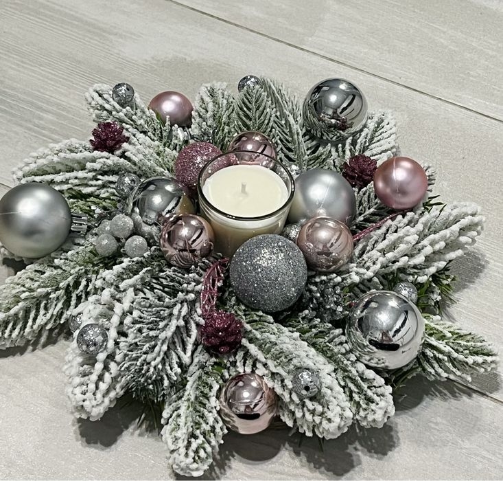 Різдвяний підсвічник, новорічний декор