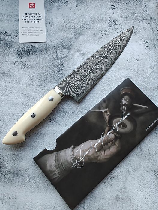Японский Шеф нож 20 см Zwilling Miyabi Kramer дамаск 101 слой