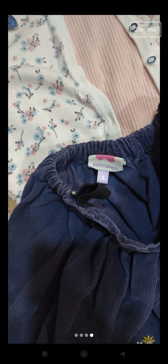 Zestaw Sweter spódnica bluzka zestaw 104
