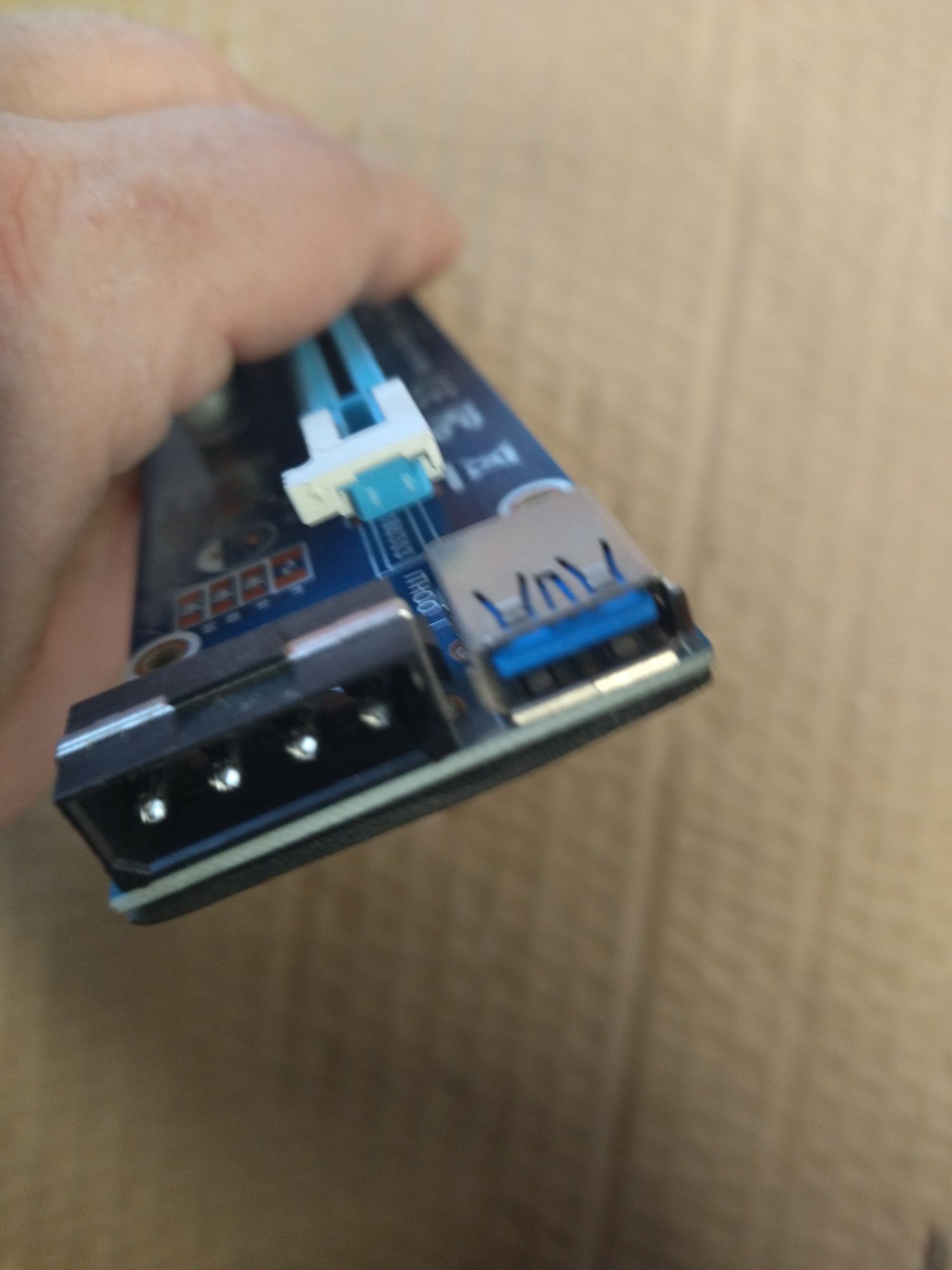 Riser rev. 008S PCI-E 1x to 16x 6 pin (A10*)
