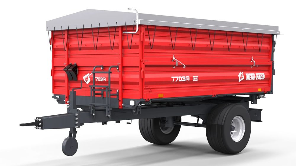 Metal-Fach T703A/3  Przyczepa rolnicza tandem T755 14 ton