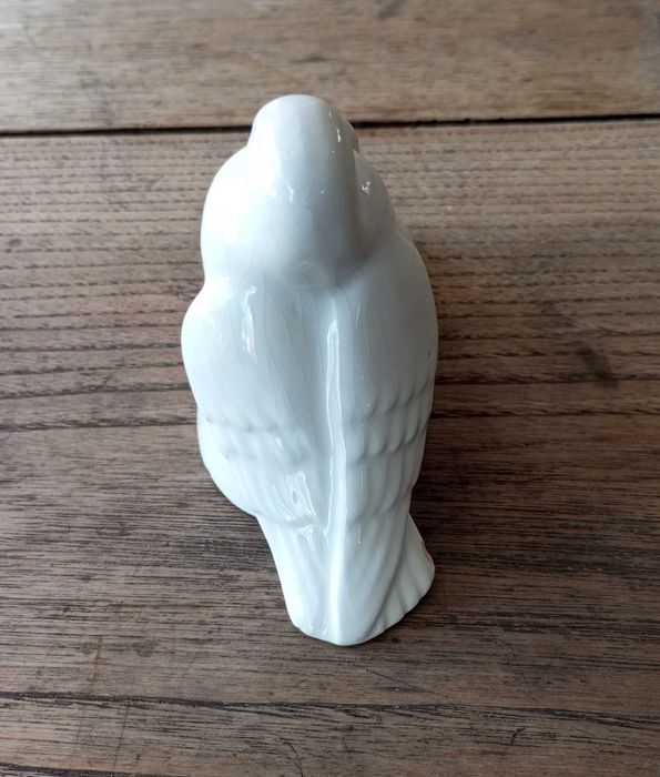 Escultura Pombas vintage em faiança Secla