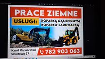Usługi Koparko gąsienicową-Koparko ładowarką