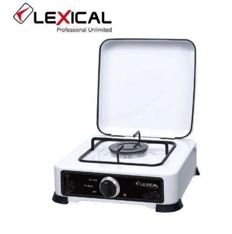 Настольная газовая плита Lexical LGS-2811-1 газовый таганок Белый