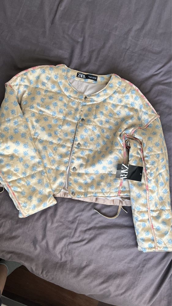 Куртка вітровка жакет Zara Floral (нова, з біркою)