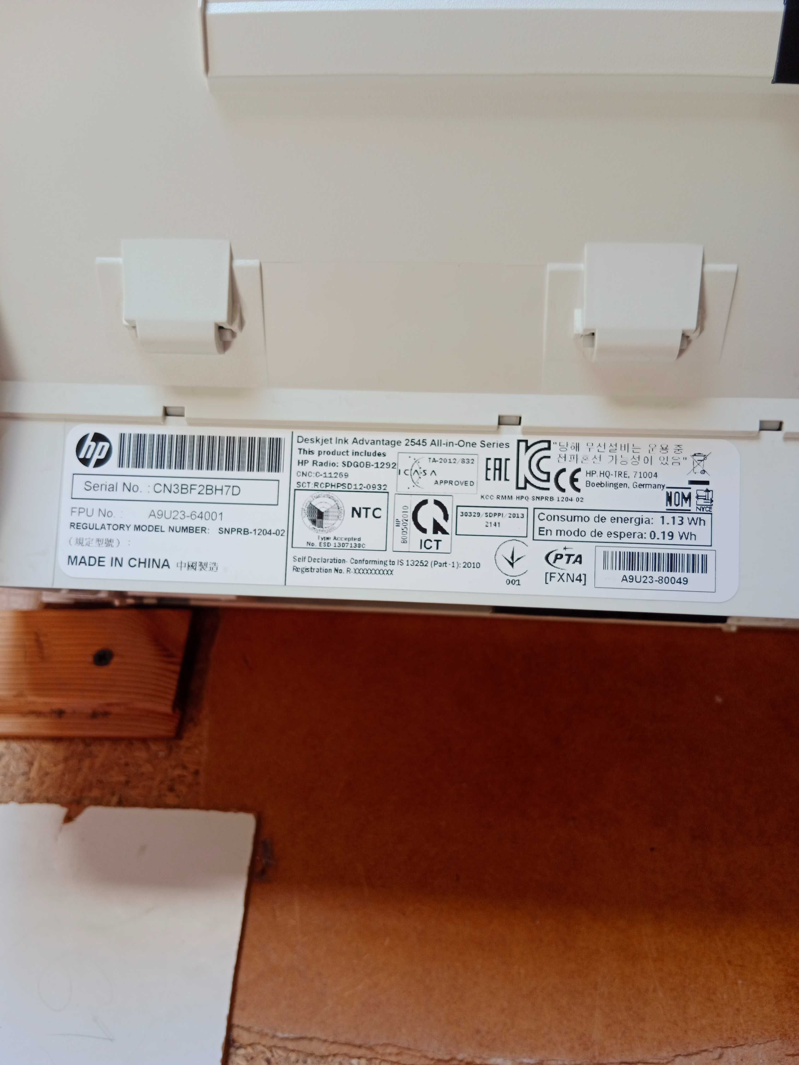Drukarka HP deskjet 2545