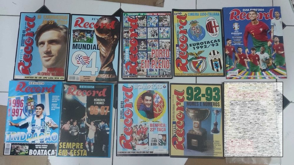35 Revistas de Futebol Record