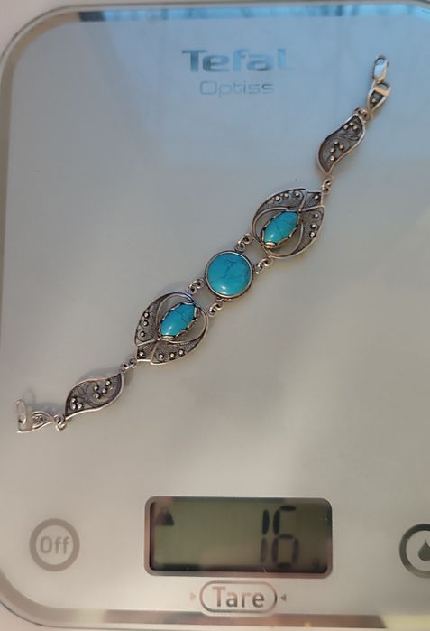 Серебряный браслет 925 скань