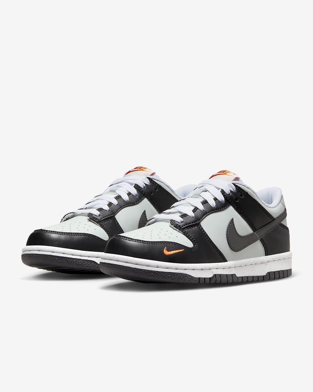 Оригінальні жіночі кросівки Nike Dunk Low (GS) Black Bright Mandarin F