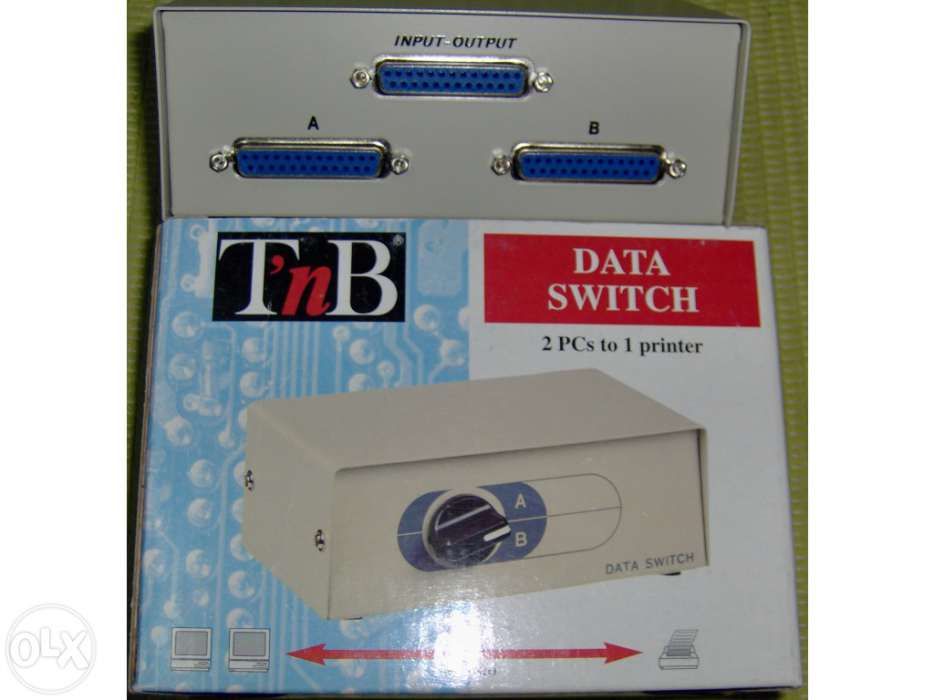 Data Switch p/ 1 Impressora e 2 PC's