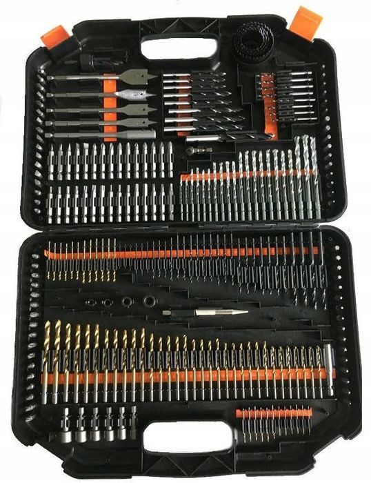 Zestaw Komplet Wierteł Dłut Bitów Otwornic 246 El