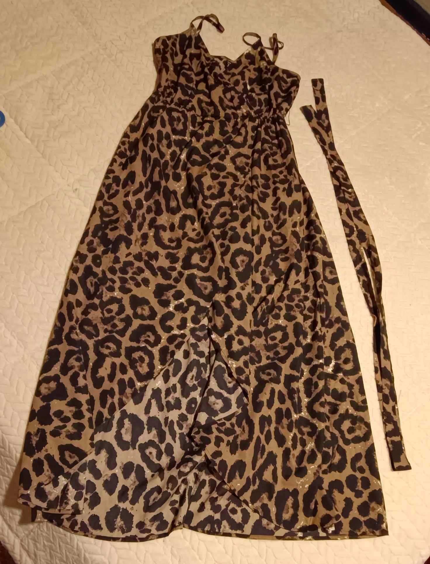Vestido tigresa cumprido