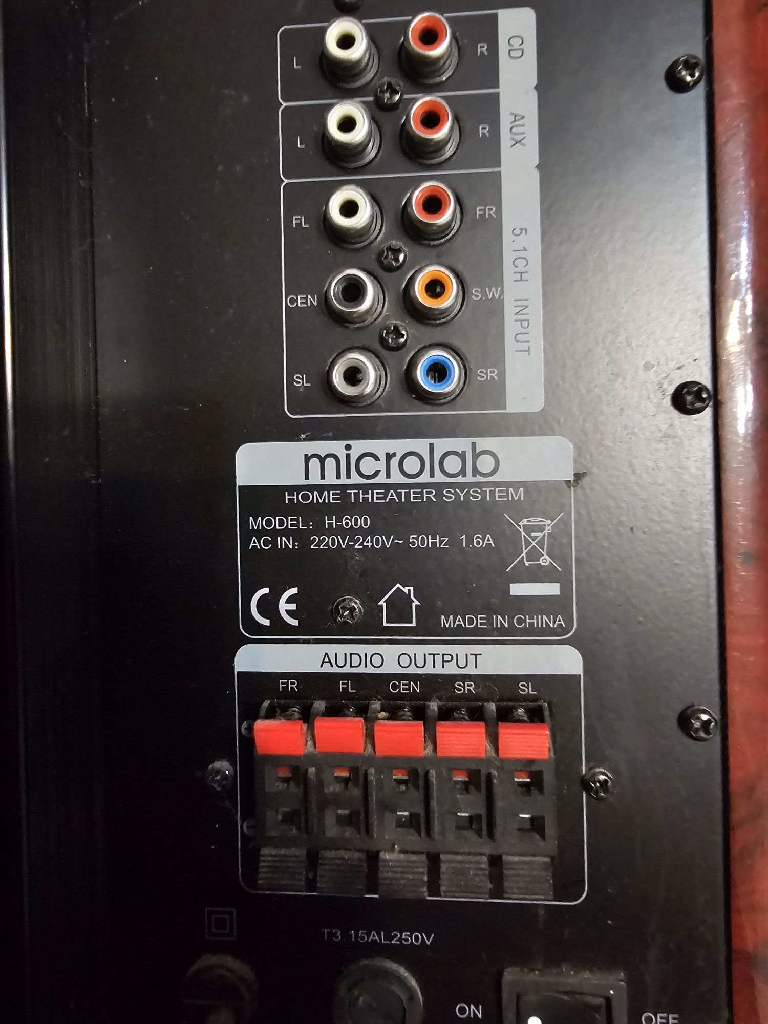 Продам домашний кинотеатр 5 и 1 microlab h 600