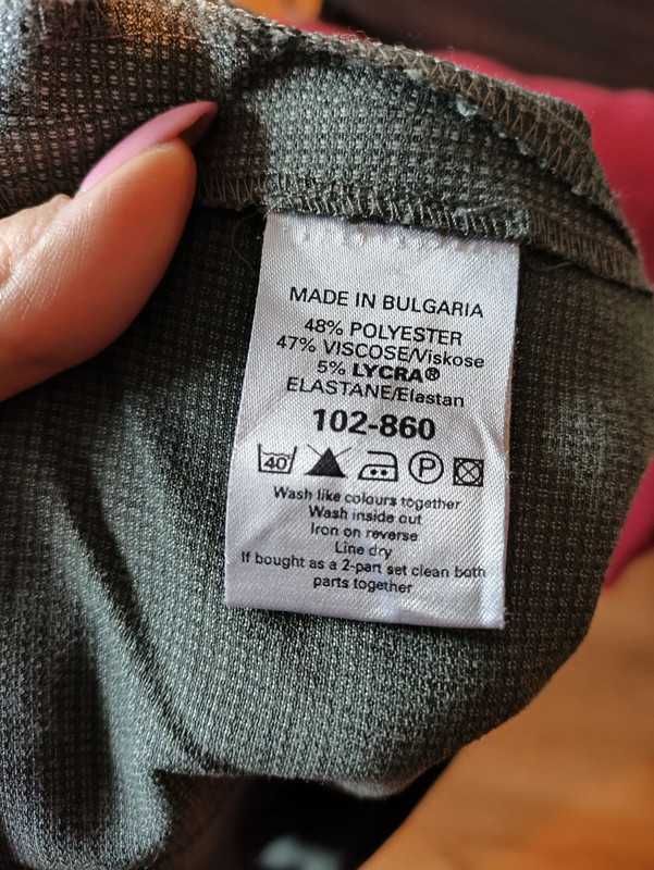 Materiałowe spodnie w drobną kratkę plus size Next