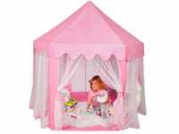 Палатка детская игровая розовая для девочки шалаш