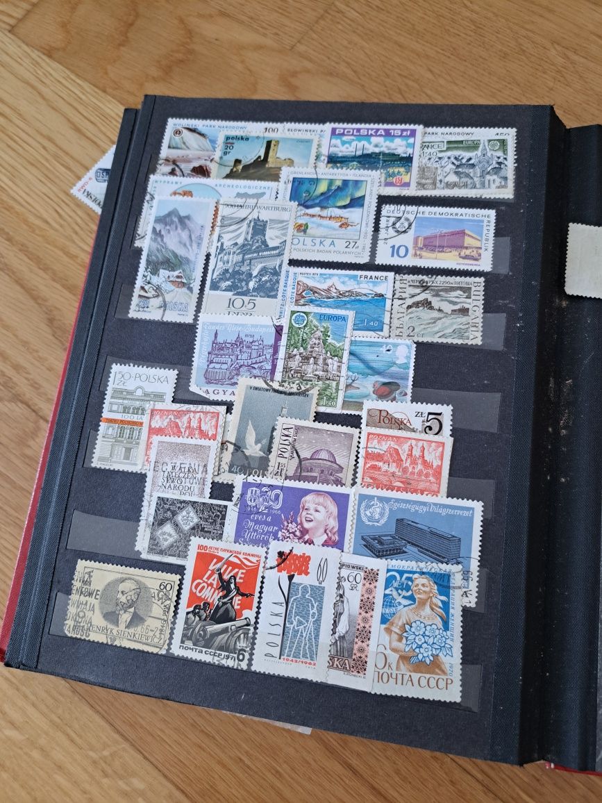 Klaser znaczki różne epoka
