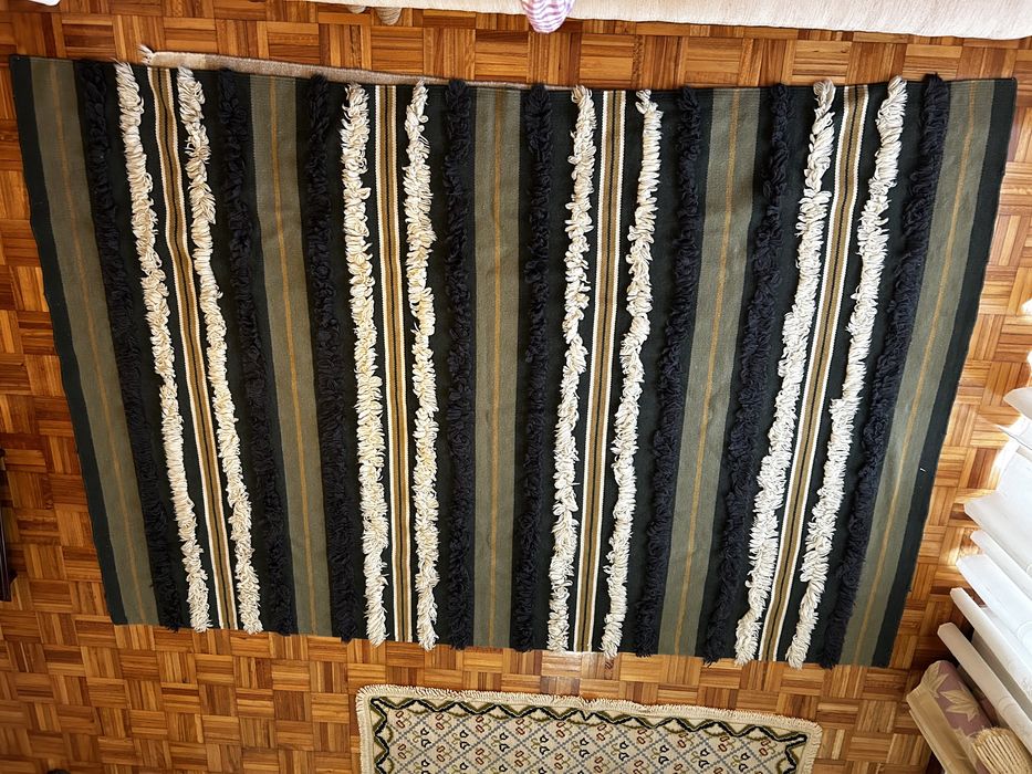 Tapete de lã e algodão