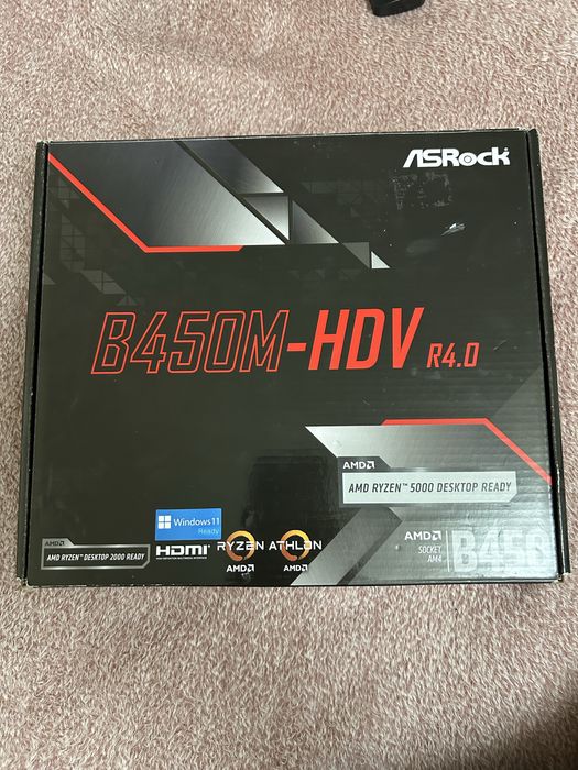 Материнська плата Asrock B450M-HDV r4.0