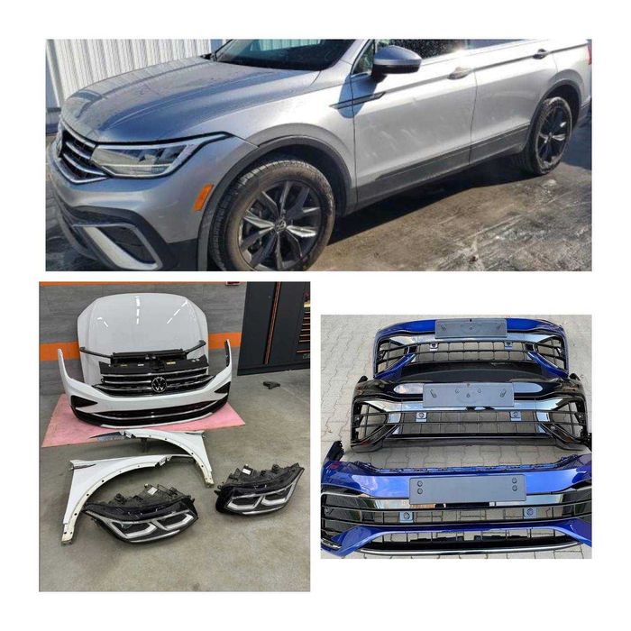 Бампер VW Tiguan задній оригінал + підсилювач, захист